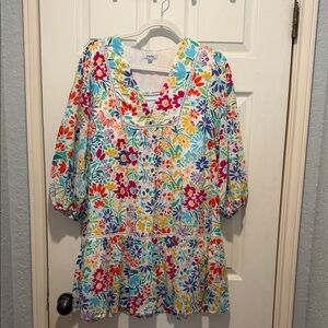 Fate Colorful Floral Dress